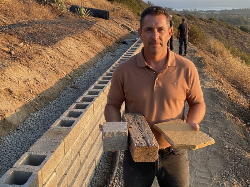 Samples of wall materials